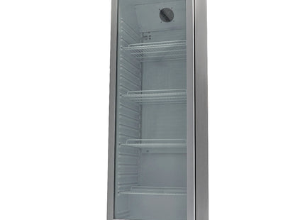 Kühlschrank – 400 l – Schwarz – mit Glastür