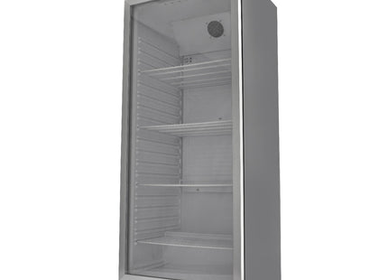 Kylskåp - 600L - Svart - med glas Dörr