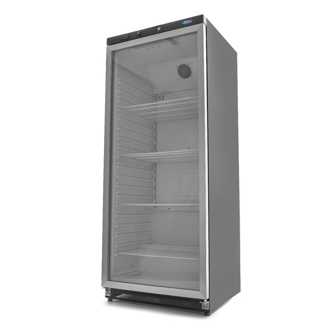 Fridge - 600L - Black - with Glass Door