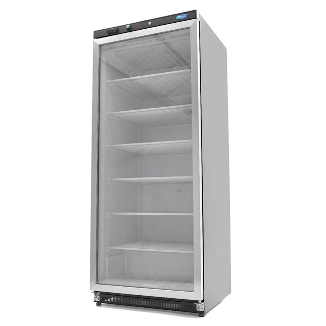 Fryser - 600L - Sort - med glaslåge