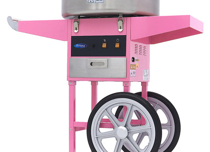 Candy Floss Machine – Ø 52cm – Pink – with Cart