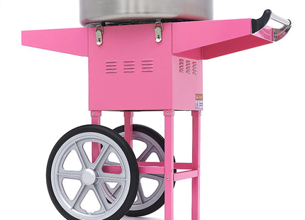 Candy Floss Machine – Ø 52cm – Pink – with Cart