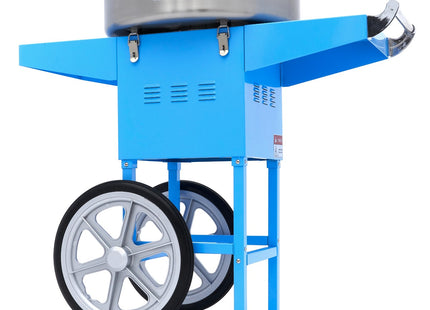 Candy Floss Machine – Ø 52cm – Blue – with Cart