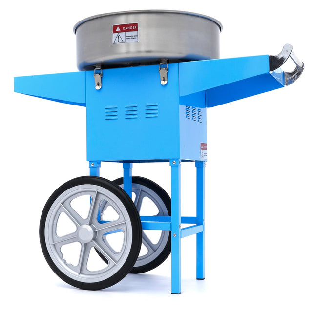 Candy Floss Machine – Ø 52cm – Blå – med vagn