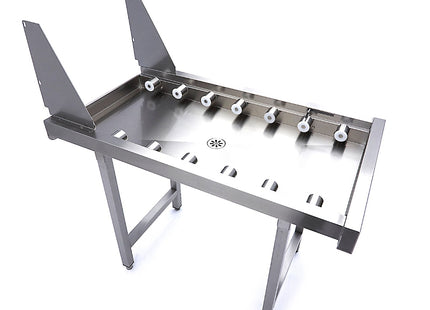 Stainless Steel Straight Roller Table - for Rack Conveyor Dishwasher