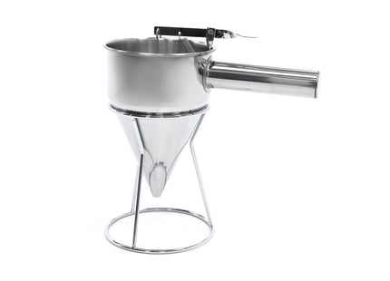 Distributeur de pâte - 1,3L - Acier inoxydable - avec bouton doseur