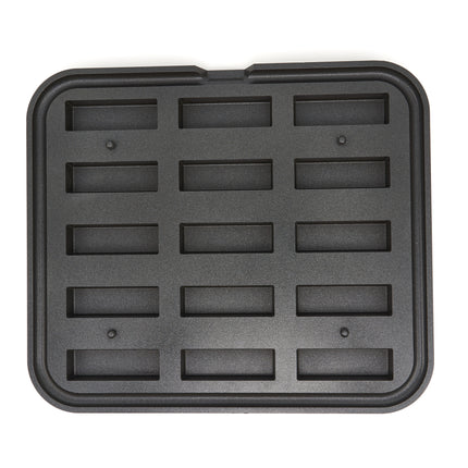 Forma do tartaletek - prostokąt - 90x30/85x26 mm - 15 sztuk