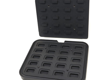 Tartlet Mould - Rectangle - 64x41/45x22 mm - 20 pieces