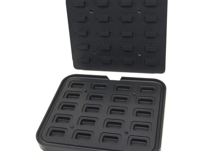 Tartlet Mould - Rectangle - 64x41/45x22 mm - 20 pieces