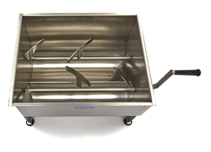 Kjøttmikser - 50L - 43kg Kjøtt - Dobbelaksel - Manuell