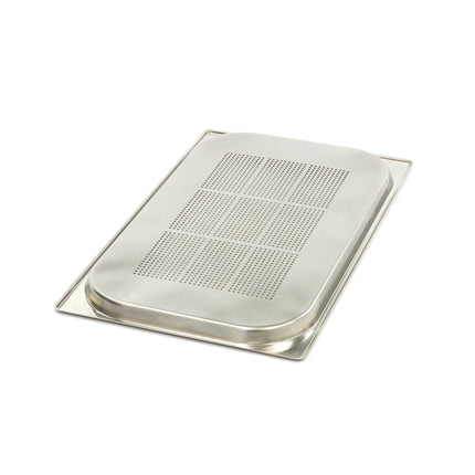 Gastronorm Beholder - 1/1 GN - 2cm dyb - Rustfrit stål - Perforeret
