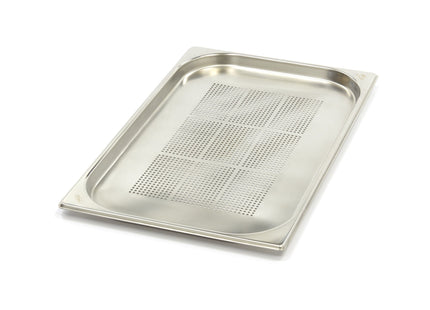 Gastronorm Container - 1/1 GN - 2cm Deep - Stainless Steel - Perforated