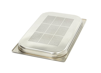 Gastronorm Container - 1/1 GN - 4cm Deep - Stainless Steel - Perforated