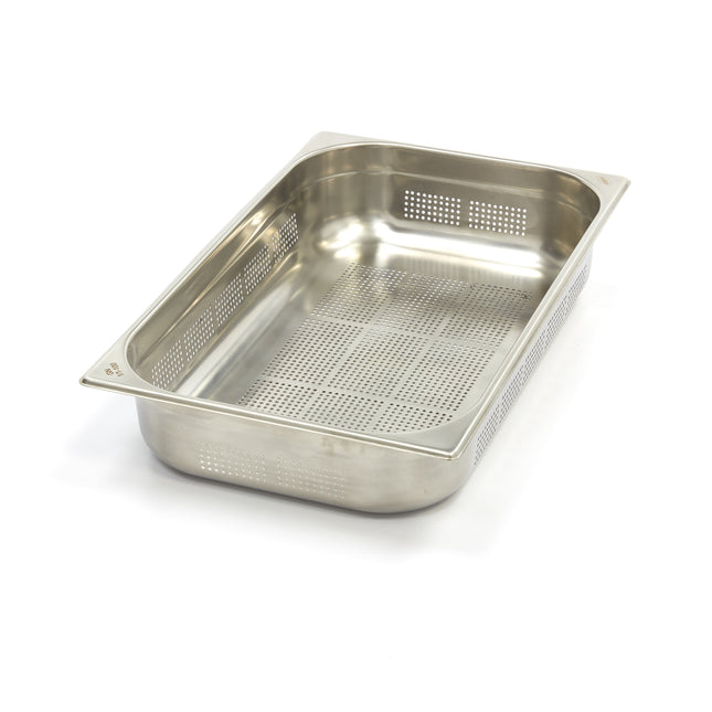 Gastronorm beholder - 1/1 GN - 10 cm dyp - Rustfritt stål - Perforert