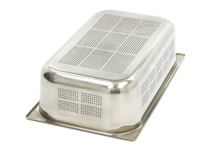 Récipient Gastronorme - 1/1 GN - Profondeur 15 cm - Inox - Perforé