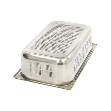 Gastronorm beholder - 1/1 GN - 15 cm dyb - Rustfrit stål - Perforeret
