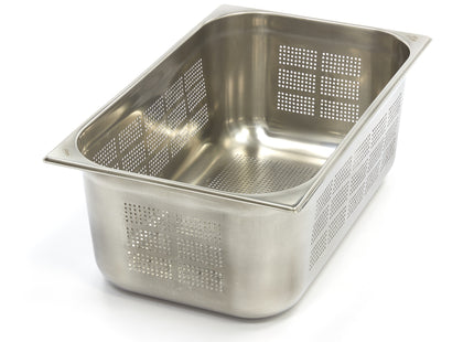 Récipient Gastronorme - 1/1 GN - Profondeur 20 cm - Inox - Perforé
