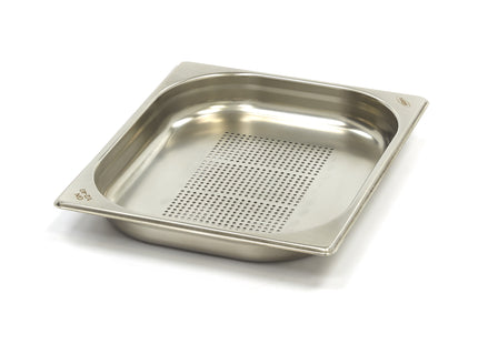 Gastronorm Container - 1/2 GN - 4cm Deep - Stainless Steel - Perforated