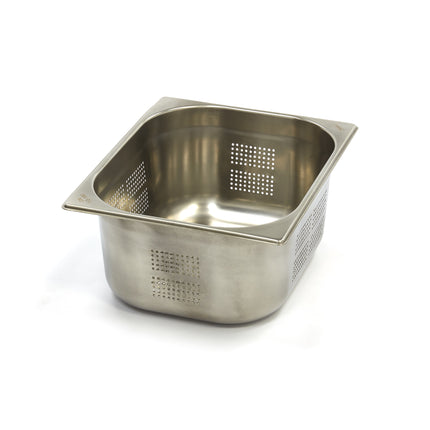 Gastronorm beholder - 1/2 GN - 15 cm dyb - Rustfrit stål - Perforeret