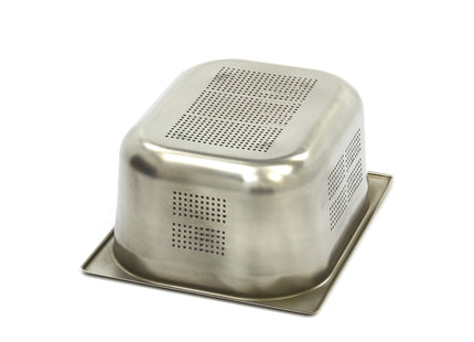 Gastronádoba – 1/2 GN – hloubka 15 cm – Nerezová ocel – Perforovaná