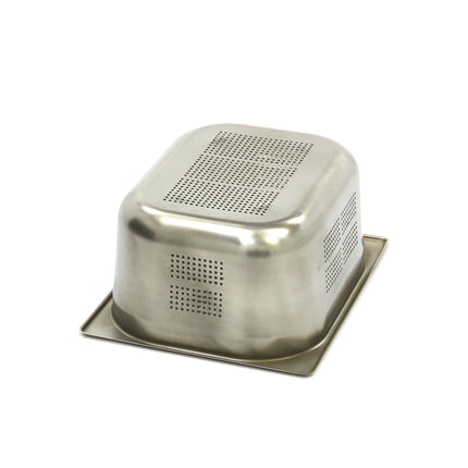 Gastronorm beholder - 1/2 GN - 15 cm dyb - Rustfrit stål - Perforeret