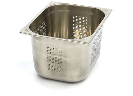 Gastronorm Container - 1/2 GN - 20cm Deep - Stainless Steel - Perforated