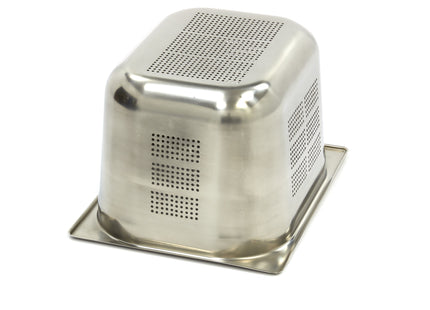Gastronorm Container - 1/2 GN - 20cm Deep - Stainless Steel - Perforated