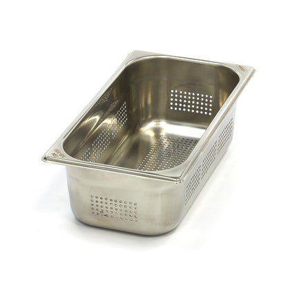 Gastronorm beholder - 1/3 GN - 10 cm dyb - Rustfrit stål - Perforeret