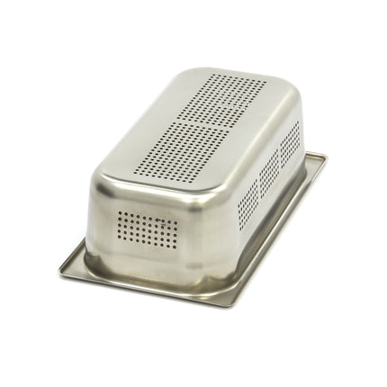Gastronorm beholder - 1/3 GN - 10 cm dyb - Rustfrit stål - Perforeret