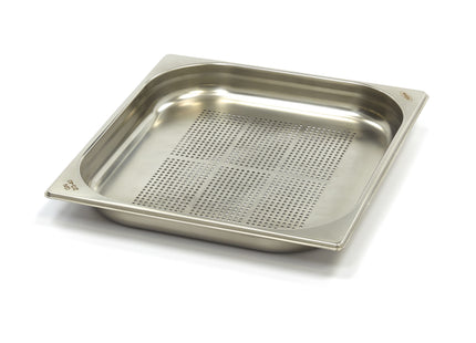 Gastronorm Container - 2/3 GN - 4cm Deep - Stainless Steel - Perforated