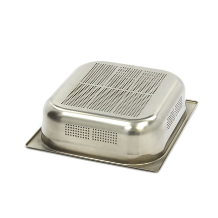 Récipient Gastronorme - 2/3 GN - Profondeur 10 cm - Inox - Perforé