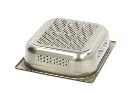 Gastronorm beholder - 2/3 GN - 10cm dyp - Rustfritt stål - Perforert