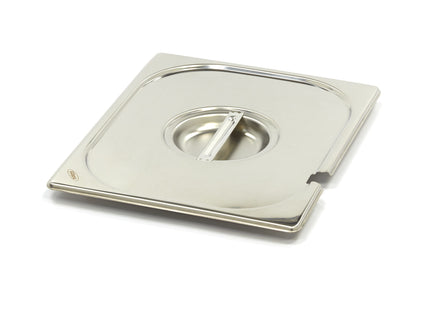Couvercle Gastronorm -1/2 GN - Inox - avec évidement