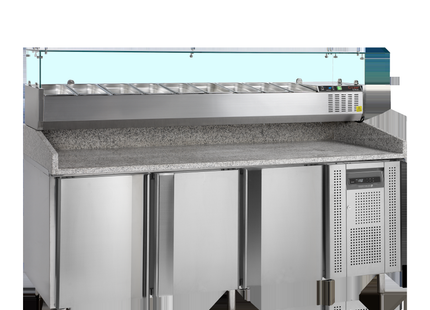 Pizza Table incl. Topping Unit - PT1300 + GVC38-200