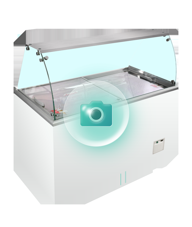Scoop Ice Cream Freezer - IDA400-W1+