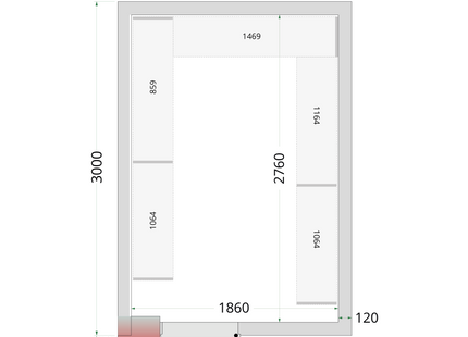 Koelcelpanelen 120 mm - CR 210x300x220
